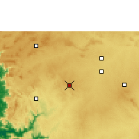 Nearby Forecast Locations - Hublí-Dhárvád - Mapa