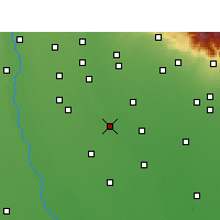 Nearby Forecast Locations - Murádábád - Mapa