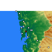 Nearby Forecast Locations - Tháné - Mapa
