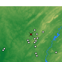 Nearby Forecast Locations - Forestdale - Mapa