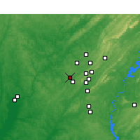 Nearby Forecast Locations - Hueytown - Mapa