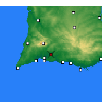 Nearby Forecast Locations - Silves - Mapa
