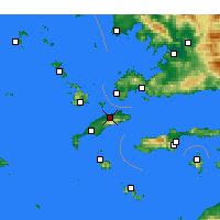 Nearby Forecast Locations - Dikeios - Mapa