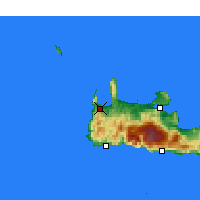 Nearby Forecast Locations - Kissamos - Mapa