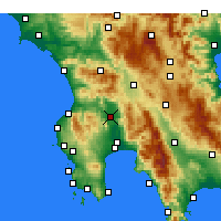 Nearby Forecast Locations - Meligalas - Mapa