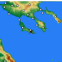 Nearby Forecast Locations - Pallini - Mapa