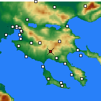 Nearby Forecast Locations - Polygyros - Mapa