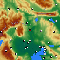 Nearby Forecast Locations - Polykastro - Mapa
