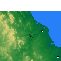 Nearby Forecast Locations - Sunshine Coast - Mapa