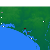 Nearby Forecast Locations - Panama City Beach - Mapa