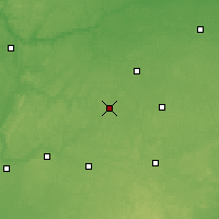 Nearby Forecast Locations - Charlotte - Mapa