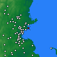 Nearby Forecast Locations - Marblehead - Mapa