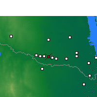 Nearby Forecast Locations - Alamo - Mapa