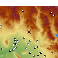 Nearby Forecast Locations - Cave Creek - Mapa
