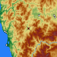 Nearby Forecast Locations - Cave Junction - Mapa