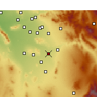 Nearby Forecast Locations - Coolidge - Mapa
