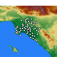 Nearby Forecast Locations - Cypress - Mapa
