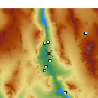 Nearby Forecast Locations - Fort Mohave - Mapa