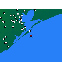 Nearby Forecast Locations - Galveston - Mapa
