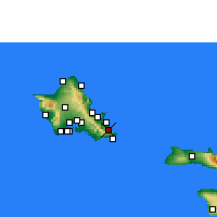 Nearby Forecast Locations - Waimānalo - Mapa