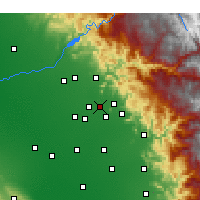 Nearby Forecast Locations - Reedley - Mapa