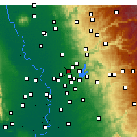 Nearby Forecast Locations - Roseville - Mapa