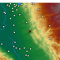 Nearby Forecast Locations - Valley Springs - Mapa