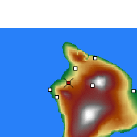 Nearby Forecast Locations - Waikoloa Village - Mapa