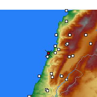 Nearby Forecast Locations - Basta el Tahta - Mapa