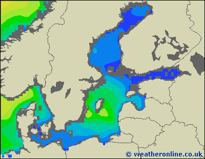 Baltic Sea SE - Výška vln - So, 21 10, 08:00 SELČ