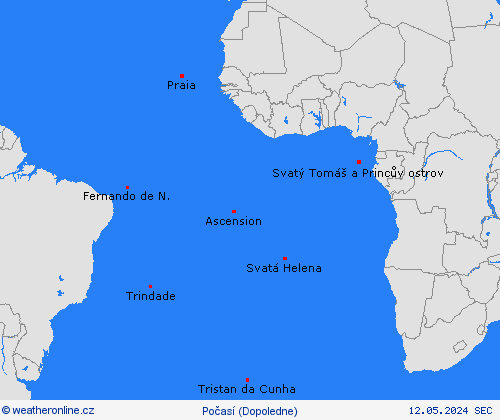 přehled  Afrika Předpovědní mapy