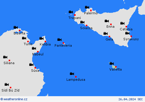 webová kamera Malta Evropa Předpovědní mapy